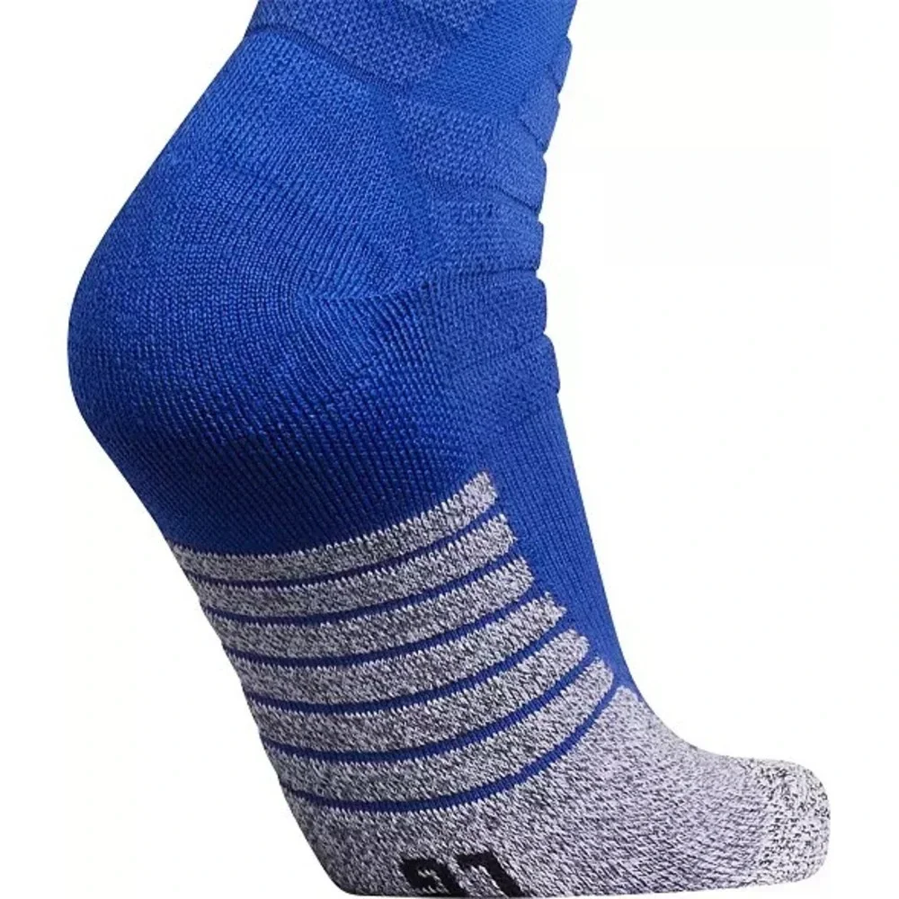 Adidas Crew Socks Mens XL 12-16 Max Cushioned Adizero Football Blue Lot of 2